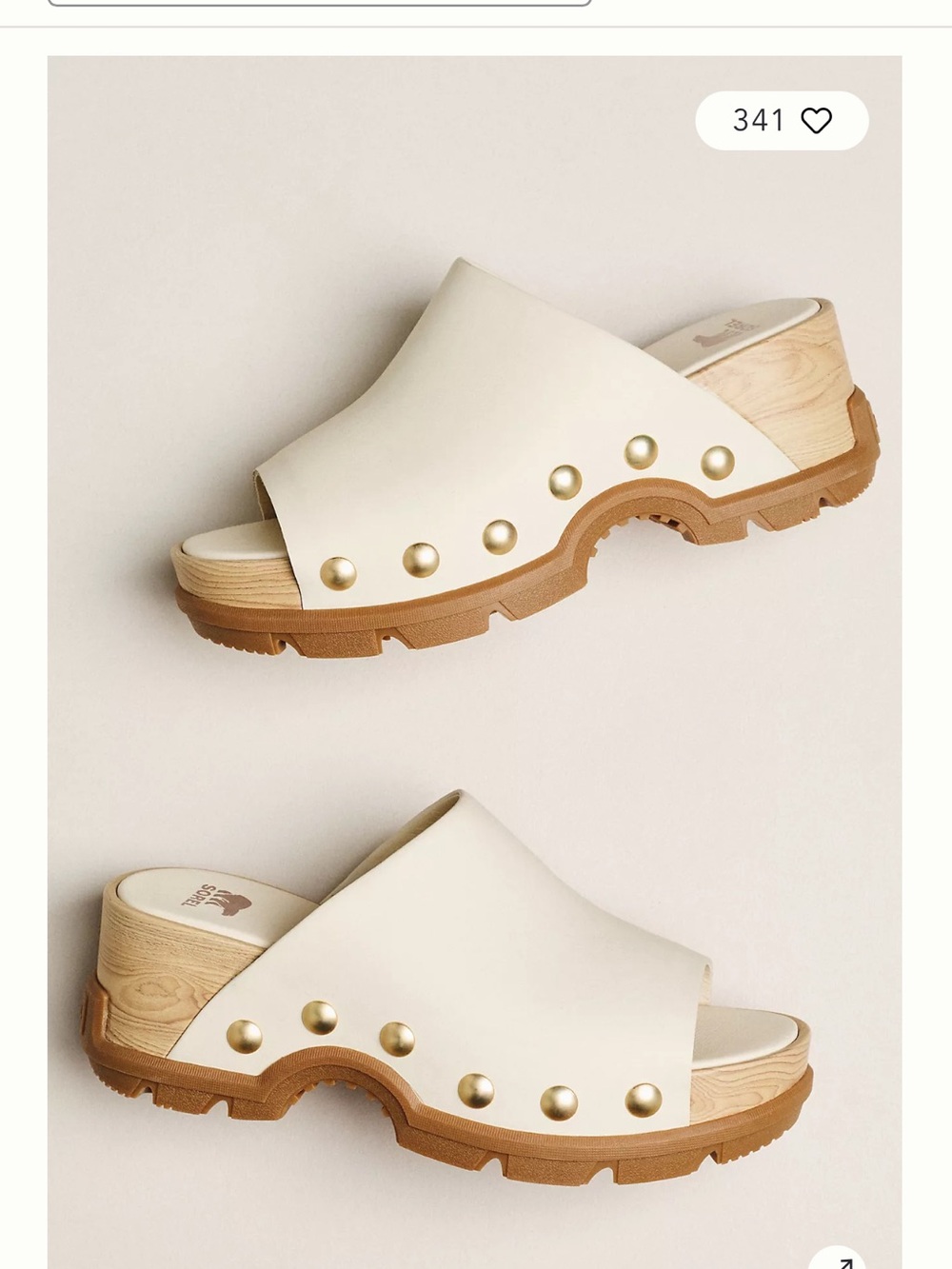 Sorel Roam N Clog Sandal in Chalk Gum